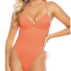 Luli Fama Peek A Boo Underwire One Piece Bodysuit