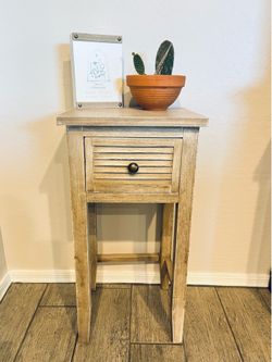 Cute Petite Side Table or Nightstand with Drawer
