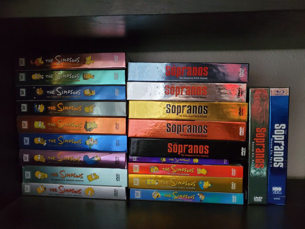 Simpsons & Sopranos DVD/Blu-ray Collection - Complete Seasons