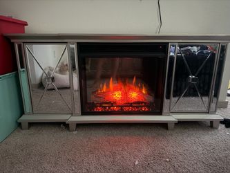 Tv Stand with electric fireplace (Ashley Furniture)