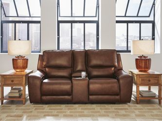 Silverbrooke Canyon Power Reclining Loveseat with Console (Online Special Price)