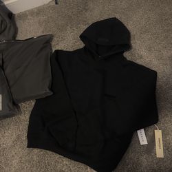Black Essentials Hoodie