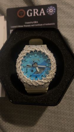 Moissanite gshock watch