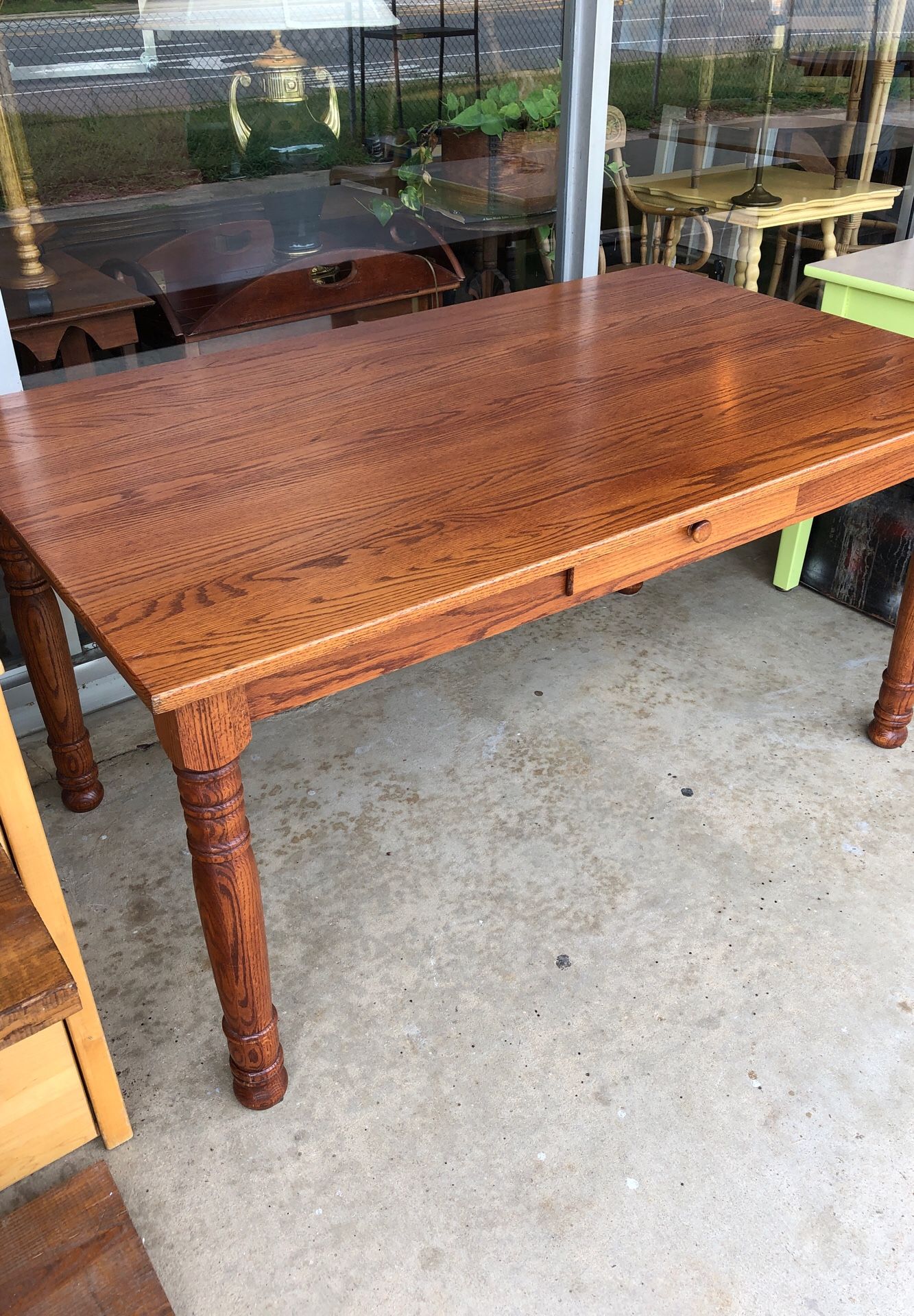 Oak farm type table