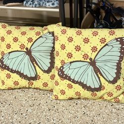 Butterfly Pillows Indoor/Outdoor