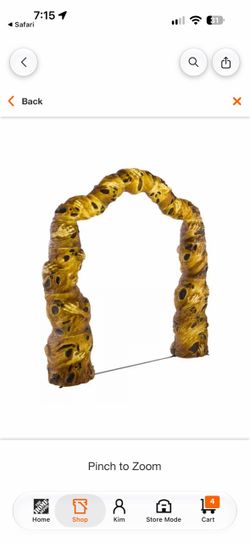 7 FT H 6.6 FT W Grave & Bones LED Twisted Souls Archway