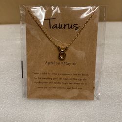 Taurus  ♉️ Zodiac Sign Choker Horoscope Necklace 