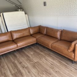 Top Grain Leather Sectional 