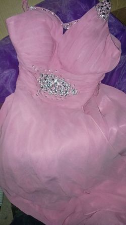 Pink, purple dress