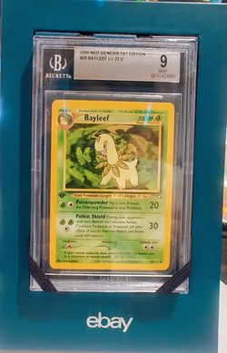 Pokemon 1st Edition Bayleef #28 PSA 9