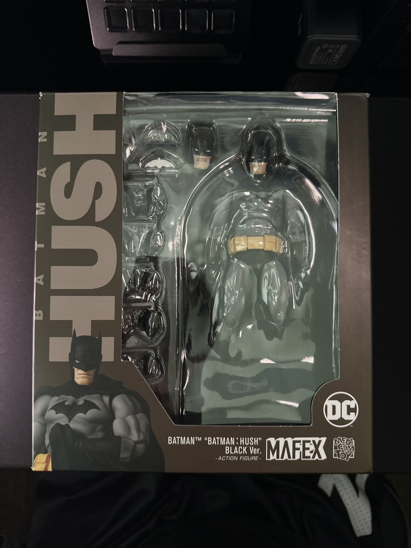 MAFEX Batman Hush Black Version Action Figure No. 126, 1/12 Scale
