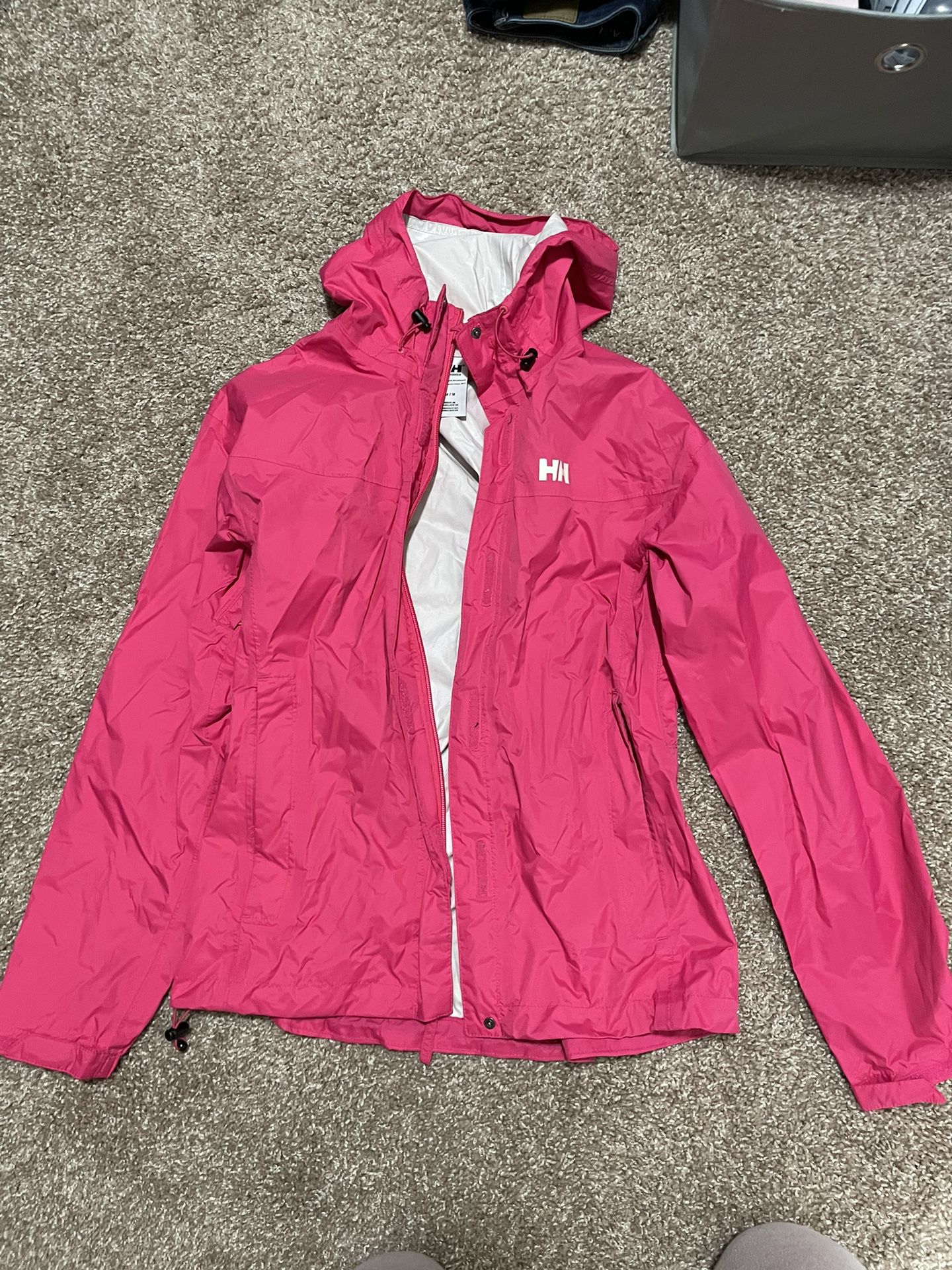 Pink Helly Hanson Women’s Rain Jacket, Medium
