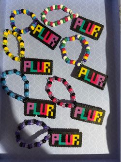 PLUR KANDI bracelets raves festivals