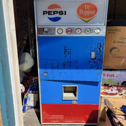 Vintage Pepsi vending machine.
