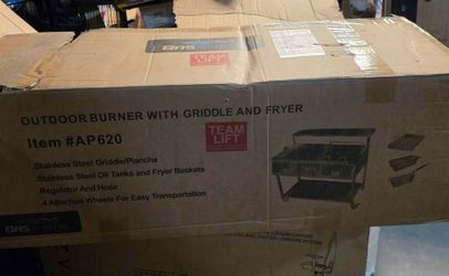 Gas Shark Outdoor Propane Griddle & Deep Fryer Cart