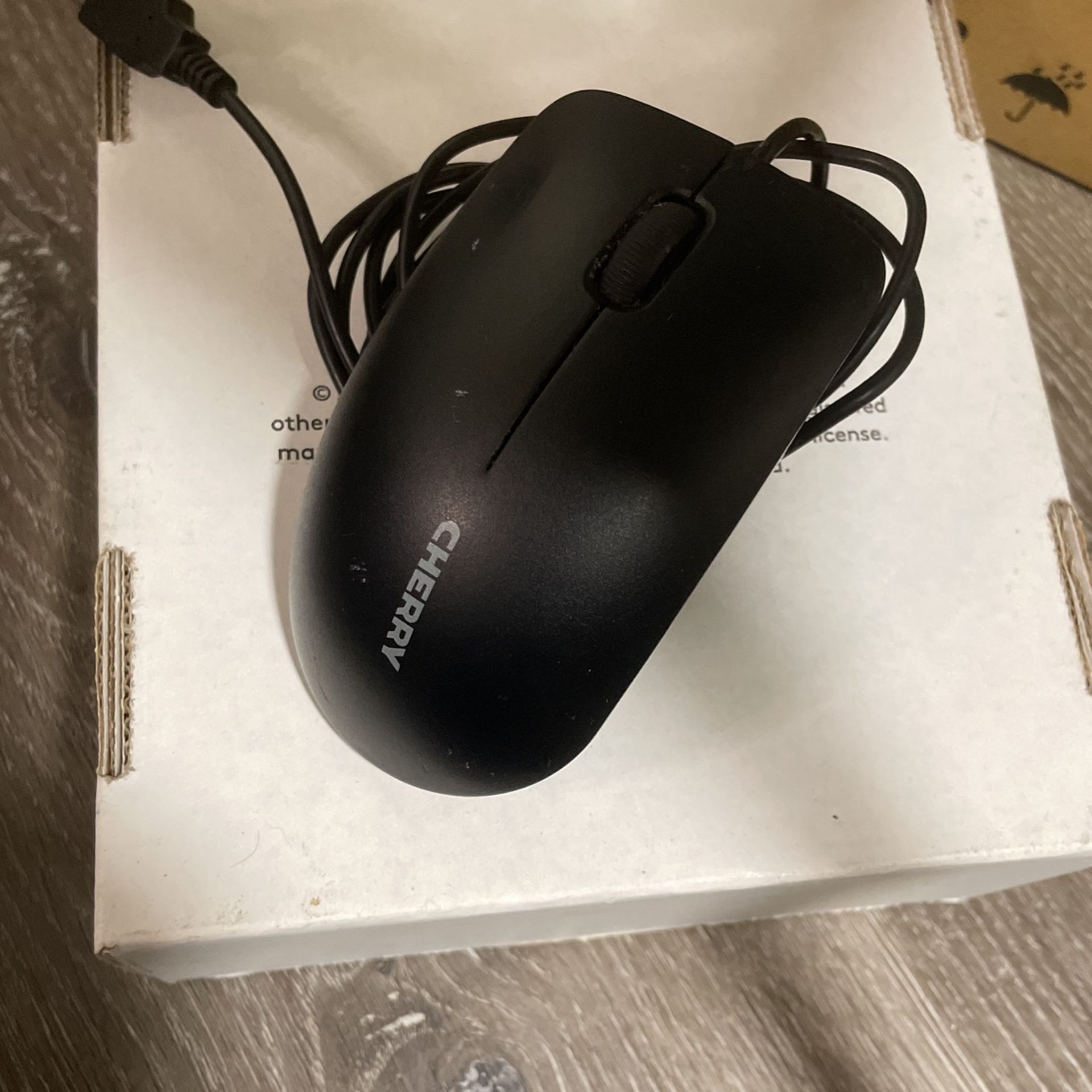 CHERRY Corded Mouse. Simple Durable and Reliable Office Mouse. 3-Button with Scroll Wheel. USB Plug N Play. MC 1000