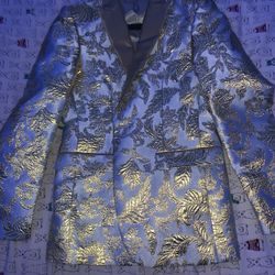 White And Gold Blazer 