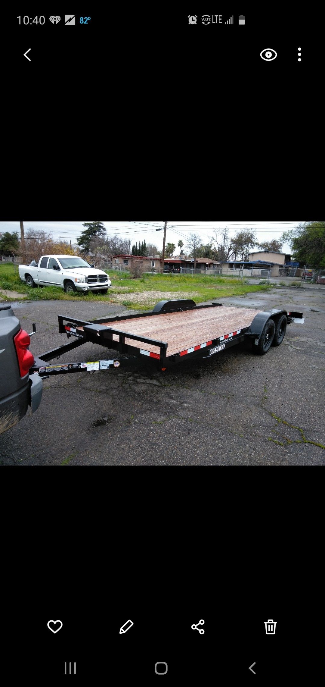 18 ft deck car/truck hauler