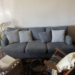 Used Blue Couch Sofa 