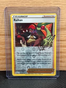 Signed (Printed) Trainer Pokémon Card Bundle