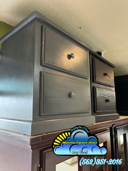 Two drawer grey pinewood nightstand dresser cajonera Comoda