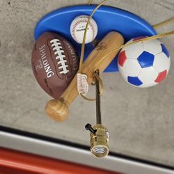 Vintage Baseball Lamp