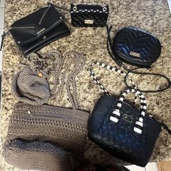 Black and brown purses (6 for $10.00)