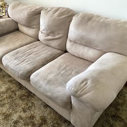 Microsuede couch sale for sale
