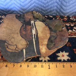 1977 Hand Made Ceramic Wall Hanging Platter 