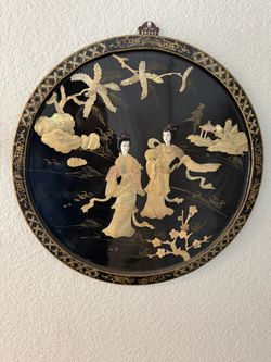 Black Lacquer Chinese Panels