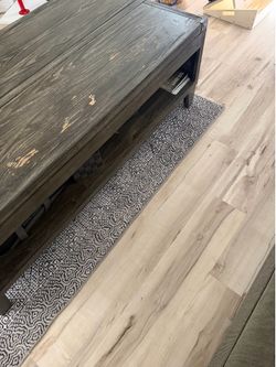 Coffee table with side table