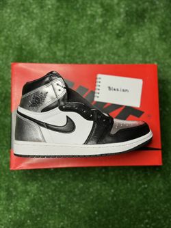 Air Jordan 1s Retro High Silver Toe Womens! 