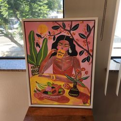 "Choose You" BoHo Abstract Artwork Canvas With Frame