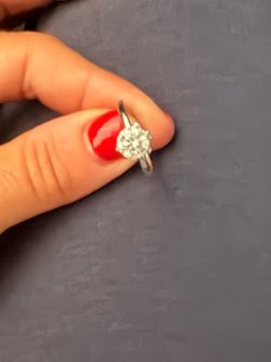 Pandora white gold ring 14k 1ct
