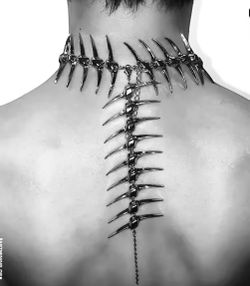 3 in 1 Silver centipede punk chunky choker necklace bracelet for women  Materials: silver plated brass  Length : 13”-16.5” Dangle part(charm): 8.75” W