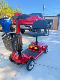 Red 4-Wheel Electric Mobility Scooter