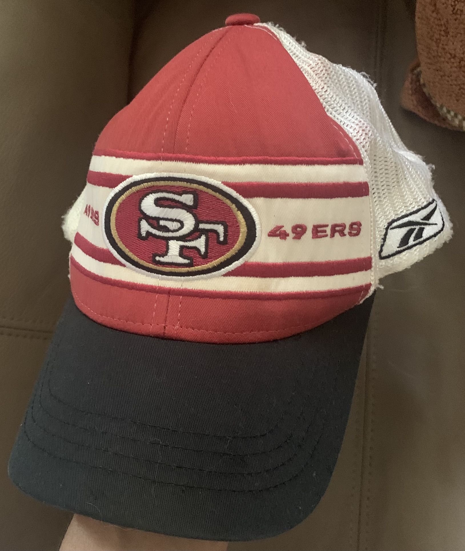 SAN FRANCISCO 49ERS Hat Red / White Adjustable Strapback Baseball cap by Reebok