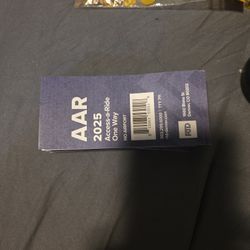 Access A Ride  Ticket Books 