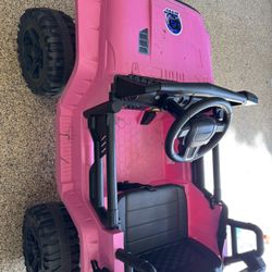 Pink Jeep Ride On -upgraded Battery