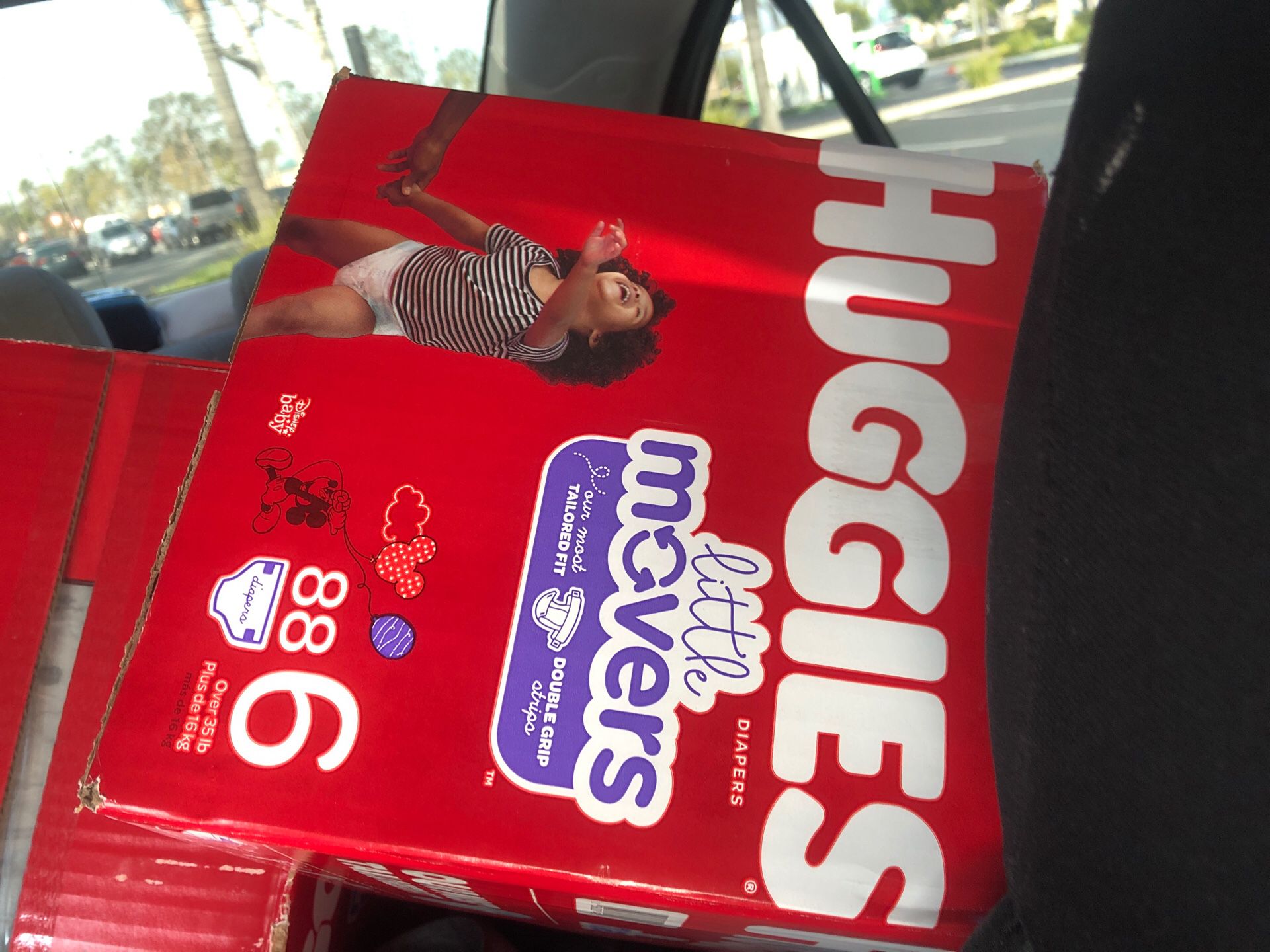 Huggies movers dippers 2 big boxes size 6