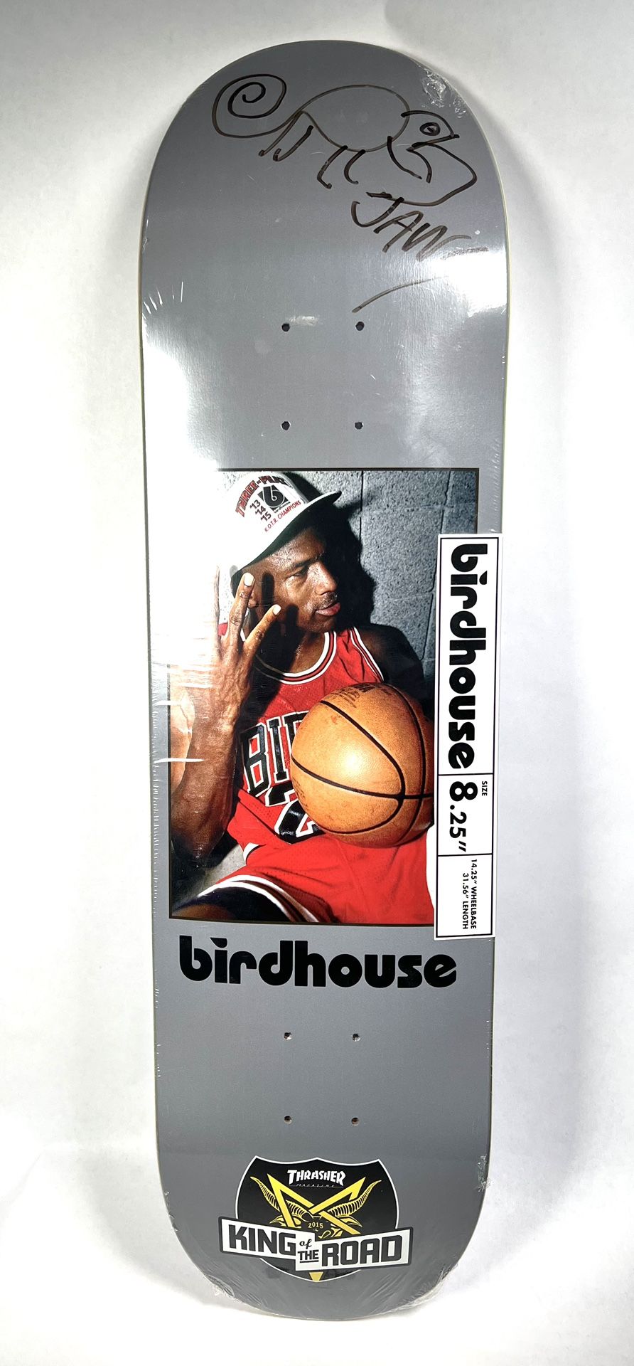 Very Rare Vintage OF 100 NOS KOTOR MJ Skateboard Signed By Jaws - Main Image