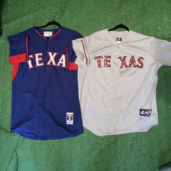 Majestic Texas Rangers Baseball MLB jersey