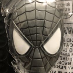 Marvel Spiderman Face Keychain Ring Gray 