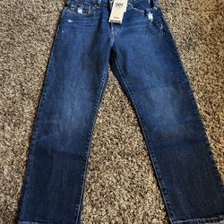 Levi's• Women's 501™ High-Rise Straight Cropped Jeans - Salsa Authentic 28x26