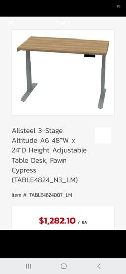 Allsteel Altitude A6 height adjustable desk