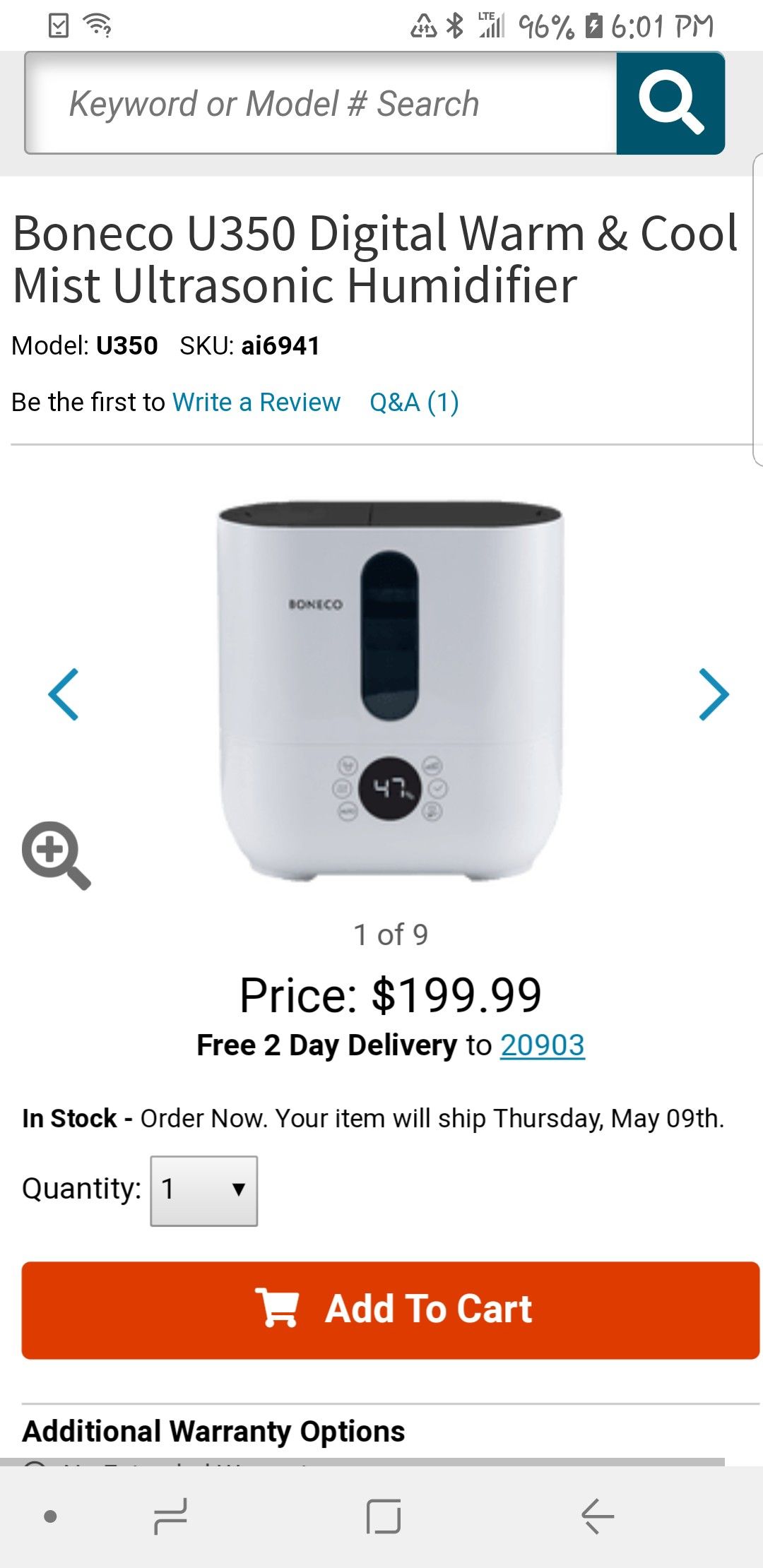 Boneco U350 humidifier