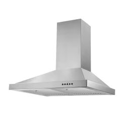 30in Range Hood Stainless Steel, 450 CFM Kitchen Hood with LED Light Baffle Filters, 3 Speed Exhaust Fan Vent Hood