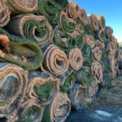 ONLY $80 PER ROLL / USED ARTIFICIAL GRASS  / SYNTHETIC GRASS 