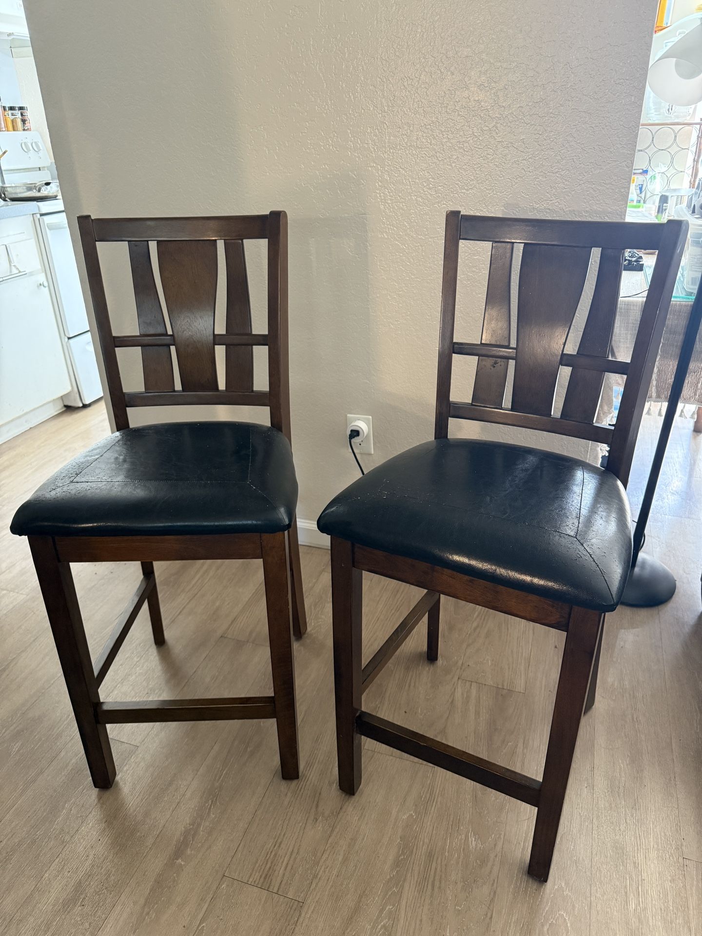 Bar stools | Set of 2 Wooden Bar Stools – Gently Used