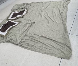 Queen Size Sage Green Flat Sheet and 2 Pillowcases